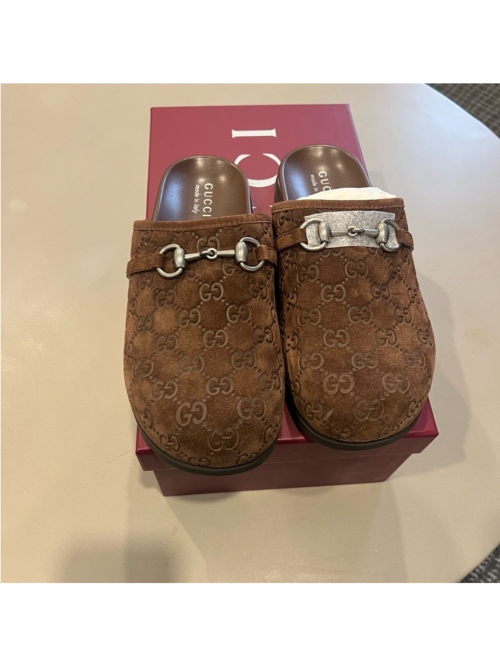 Gucci slide ons